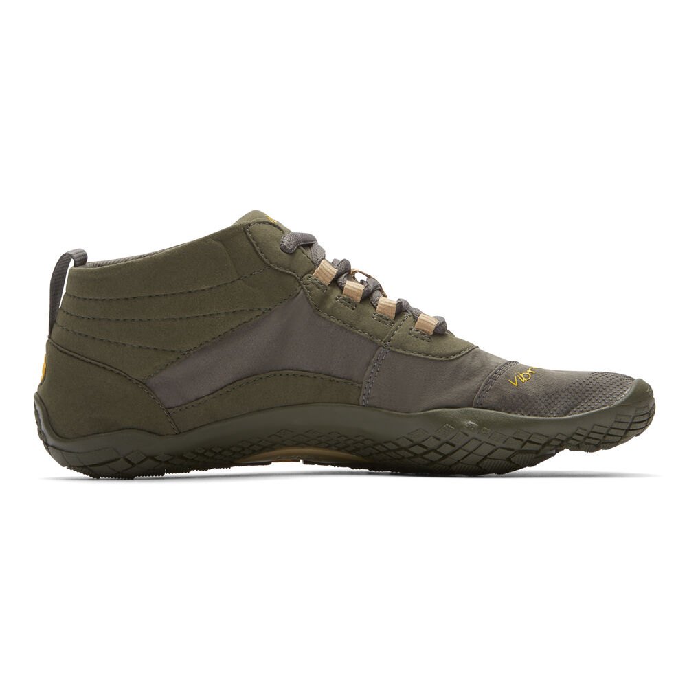 Vibram FiveFingers Herre Barfodet Sko Olivengrøn - V-Trek - 5806VNEBW